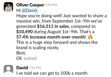 +57% MoM Growth!